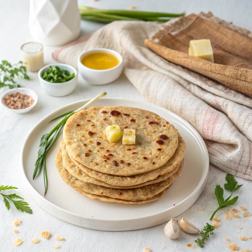 Thick multigrain roti showing jowar, bajra, whole wheat and seeds texture