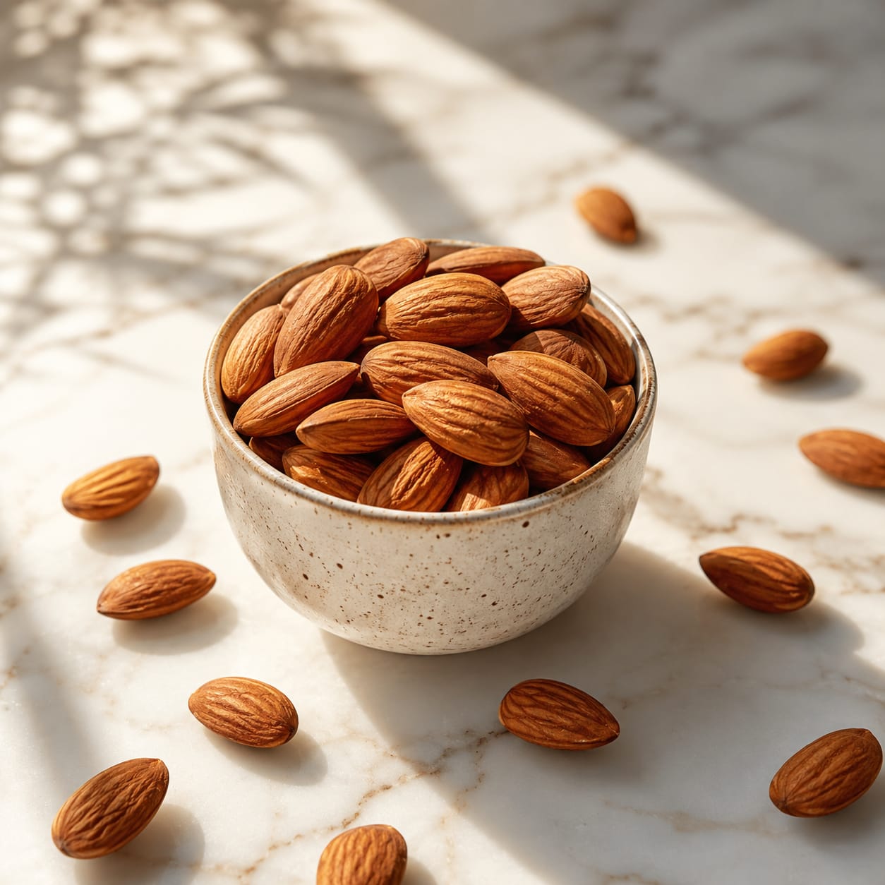 Bowl of almonds